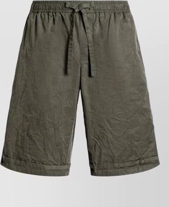 Dolce & Gabbana shorts cotton fringed pockets rolled hems