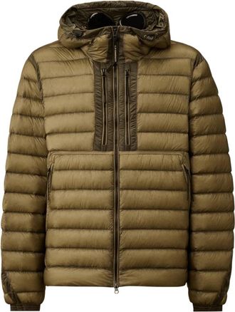 C.P. Company D.d. Shell Goggle Down Jacket - Heren - Gewatteerde jassen - Groen - L - Polyester - Jassen
