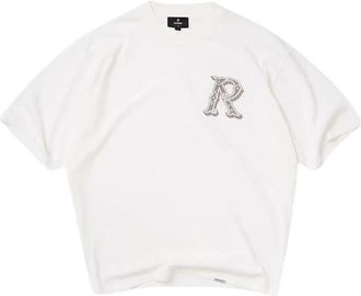 Represent Western Initial T-Shirt - Heren - T-shirts - Wit - S - Katoen - Tops