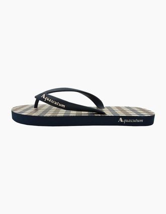 Aquascutum Mens Aquascutum Iconic Flip Flop Navy 11 - Size: 11
