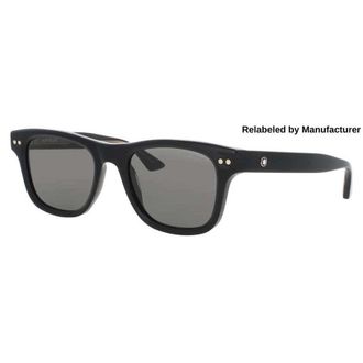 Montblanc Polarized Smoke Square Mens Sunglasses MB0254S 005 53