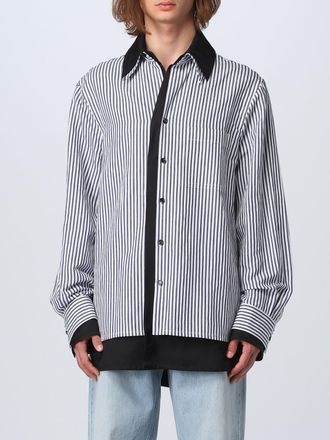 Bottega Veneta Mens Striped Oversized Shirt - White Cotton - Size EU 48 (Mens)