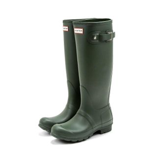Hunter Womens Original Tall Rain Boot In Hunter Green