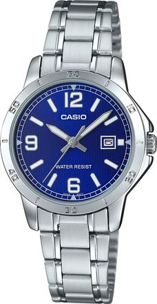 Casio Womens Blue Dial Analog Watch Stainless Steel Bracelet - LTP-V004D-2BUDF