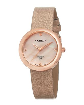 Akribos XXIV Womens Essential Diamond Watch