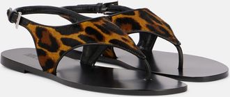 PARIS TEXAS Sandali infradito Amalfi in cavallino