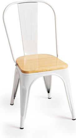 Regalos Miguel Sillas Comedor - Silla Torix Madera Natural - Blanco