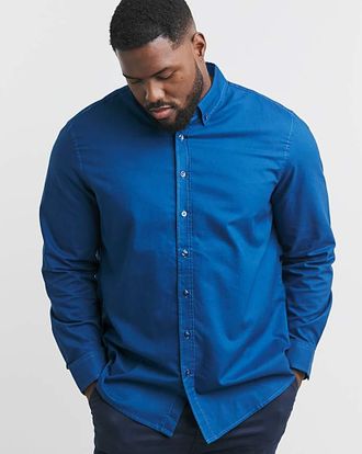 Jacamo Long Sleeve Oxford Shirt Reg