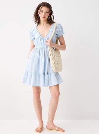 Twik Womens Organic cotton gauze tiered dress