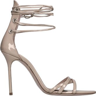 Gedebe Sandalen Beige - Dames - Sandalen met hakken - Beige - 37 EU - Leer - Schoenen