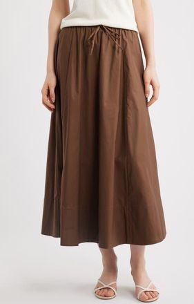 Reformation Cleo Midi Skirt in Pinecone at Nordstrom, Size X-Large