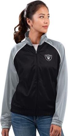 G-III 4Her by Carl Banks Womens G-III 4Her by Carl Banks Black Las Vegas Raiders Replay Full-Zip Track Jacket at Nordstrom, Size Xx-Large