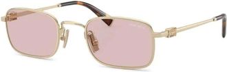 Miu Miu Zonnebrillen - Dames - Zonnebrillen - Geel - 49 MM - Accessoires