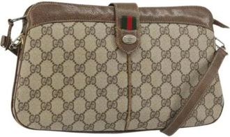 Gucci Pre-owned Cross Body Bags, female, Beige, Size: ONE SIZE Pre-owned Plastic Cross Body Bag