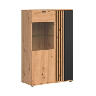 Petits Meubles Vajillero bajo 2 puertas tableros de aglomerado laminados madera