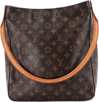 Louis Vuitton Borsa a spalla Looping GM in tela con monogramma - Marrone