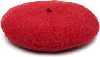 Borsalino Red Solid Beret Hat