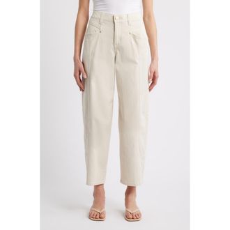 Wit & Wisdom High Waist Barely Barrel Jeans in Blanched Almond at Nordstrom, Size 18P