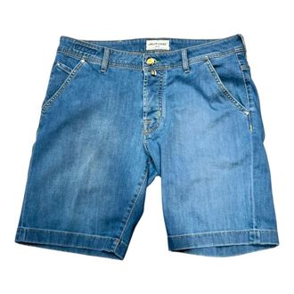 Jacob Cohen Denim Shorts, male, Blue, Size: W32 LOU Bermuda