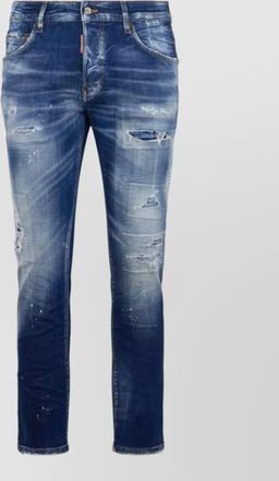 Dsquared2 straight leg denim jeans mid rise