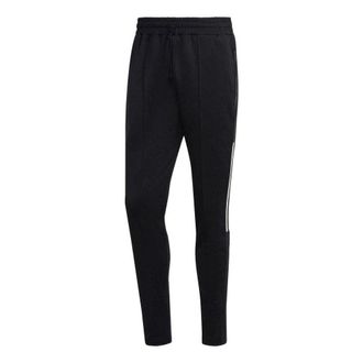 adidas Mens adidas Solid Color Stripe Straight Casual Sports Pants/Trousers/Joggers Black HG2064