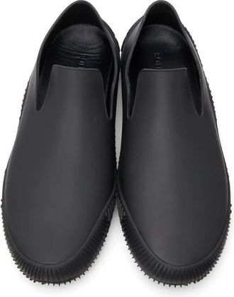 Bottega Veneta Matte Rubber Sneakers, Size 8