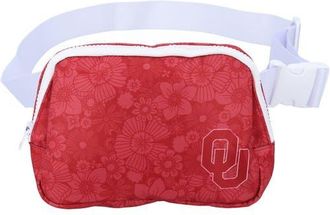 ZooZatZ Oklahoma Sooners Floral Print Fanny Pack in Crimson at Nordstrom