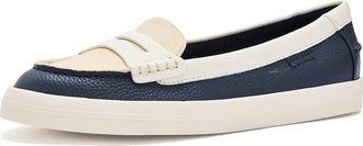 Cole Haan Nantucket Drift Penny Womens Flat Shoes Midnight/Alabaster Leather : 7.5 B - Medium