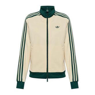 adidas Sweatshirt Met Geborduurd Logo - Dames - Vesten met rits - Geel - M - Katoen - Hoodies & sweatvesten
