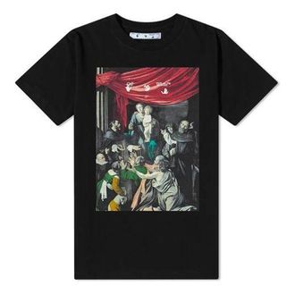 Off-white FW20 Caravag Painting Short Sleeve Slim OMAA027E20JER0081010