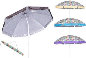 Trade Shop Trade Shop - Ombrellone Mare 200 Cm Snodo 32 Stecche Nylon Borsa 4 Modelli Assortiti 4096242