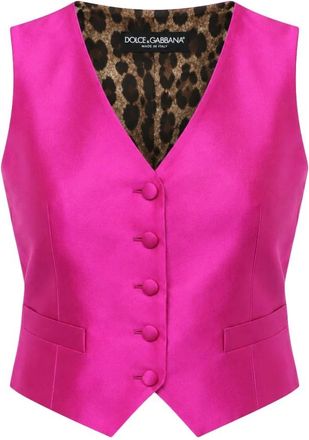 Dolce & Gabbana Gilet - - Jackets - Donna - Rosa - S