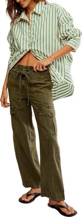 Free People Womens Park Ave Pant In Green