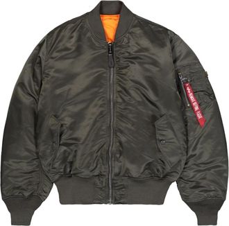 Alpha Industries Omkeerbare Bomberjas Ma-1 Stijl - Heren - Bomber jackets - Grijs - S - Nylon - Jassen