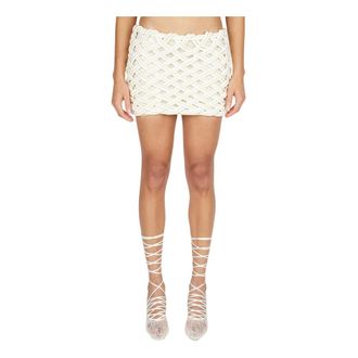 Isa Boulder Short Skirts, female, White, Size: L Vines Mini Skirt