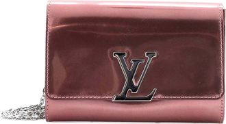 Louis Vuitton Chain Louise Clutch Patent Gm (Authentic Pre-Loved)
