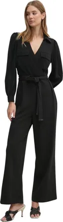 DKNY Dkny, Dames, Jumpsuits & Playsuits, Zwart, Maat: W28 Poliester
