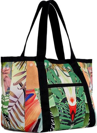 Desigual Womens BOLS_Urban Beach Medina RE Shopping Bag, Green, One Size