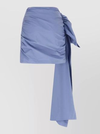 Self Portrait cotton asymmetric mini skirt