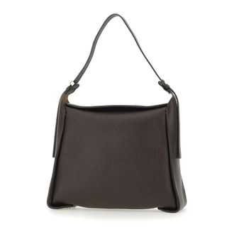 Gianni Chiarini Shoulder Bags, female, Brown, ONE SIZE, Penelope Maxi Grain Leather Shoulder Bag