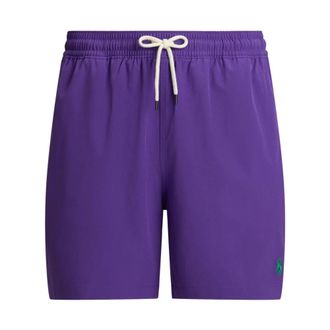 Polo Ralph Lauren Beachwear, male, Purple, Size: 2XL Traveler Swim Trunk