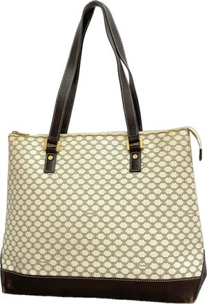 Celine Ivory Leather Tote Bag (Pre-Owned)