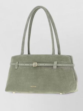 Manu Atelier na suede leather tote bag