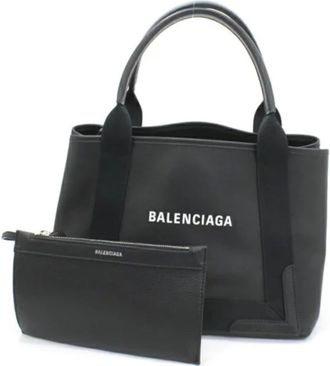 Balenciaga Pre-owned Tote Bags, female, Black, Size: ONE SIZE Pre-owned Leather balenciaga-bags