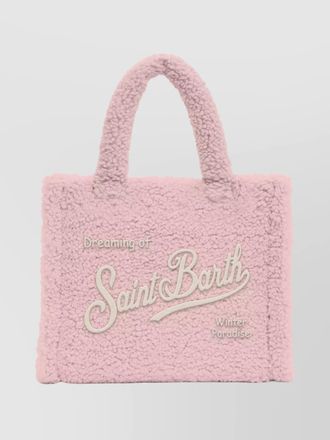 MC2 Saint Barth cozy teddy texture tote with top handles