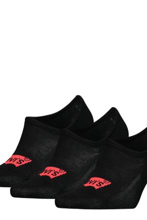 Levi's Calcetines altos Levis de algod&oacute;n reciclado con el logo Batwing: paquete de 3 - Hombre - 35 - Negro / Black