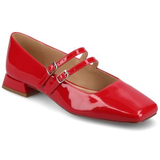 Journee Collection Women & apos;s Gredah Medium and Wide Width Mary Jane Dress Flats