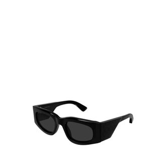 Gucci Rectangular Sunglasses - female - Gucci - Sunglasses - Black - 51 MM - Accessories
