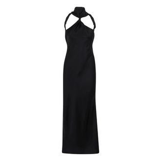 The Attico Gowns, female, Black, S, Satin Long Dress
