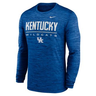 Nike Kentucky Sideline Velocity Nike Mens Dri-FIT College T-Shirt in Blue | 02EQ4EVNKY-FG7
